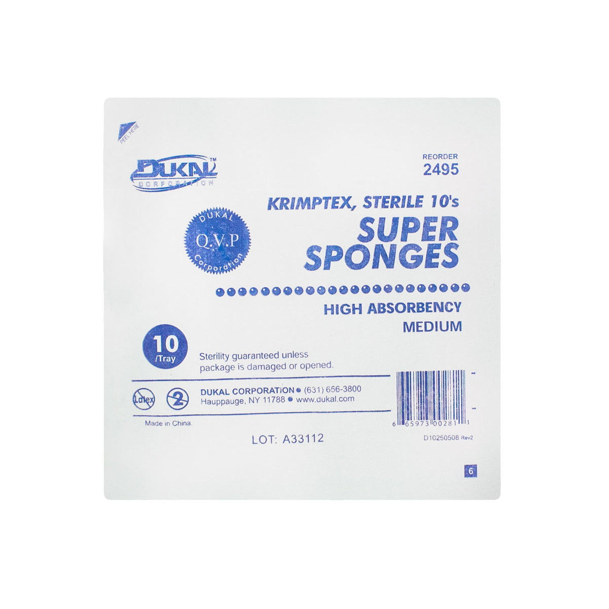 Dukal Super Sponges - Sterile – image 2
