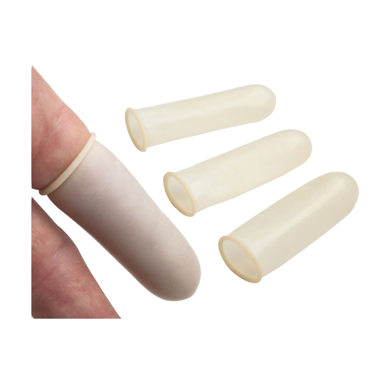 Dukal Tech-Med Latex Finger Cots - Non-Powdered – image 2