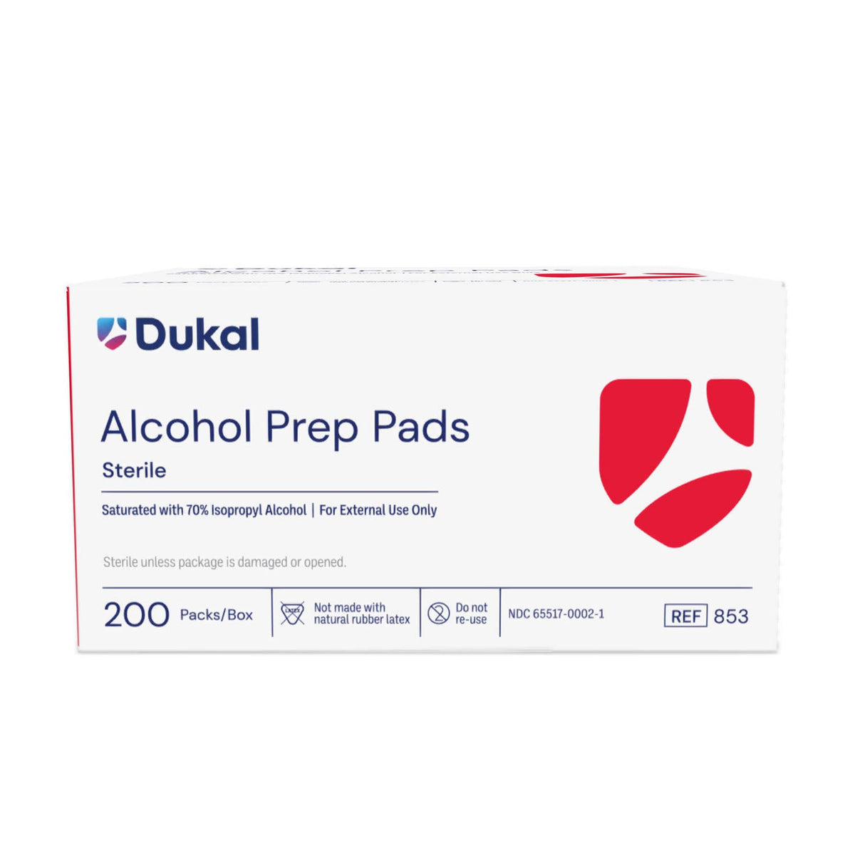 Dukal Alcohol Pads - Medium, Sterile