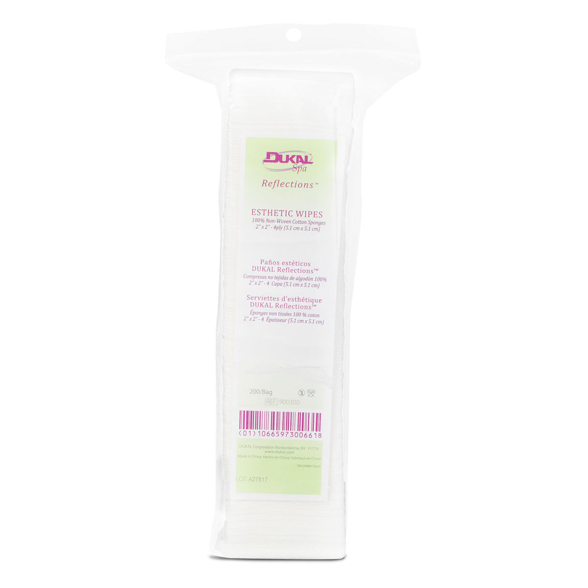 Dukal Reflectionstm Esthetic Wipes