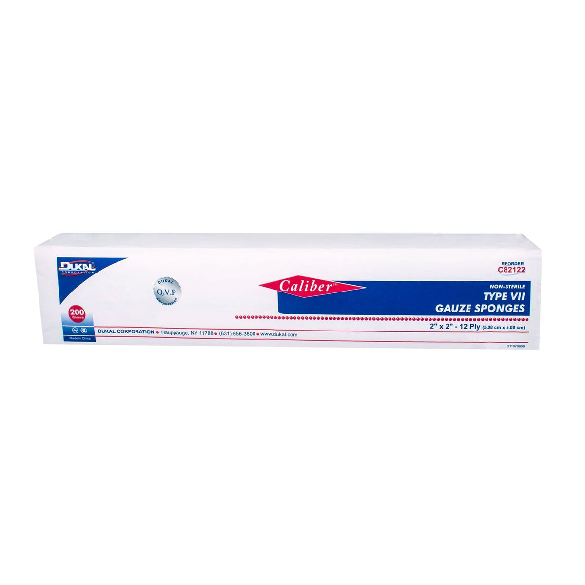 Dukal Calibertm Gauze Sponges - Non-Sterile, 2" x 2"