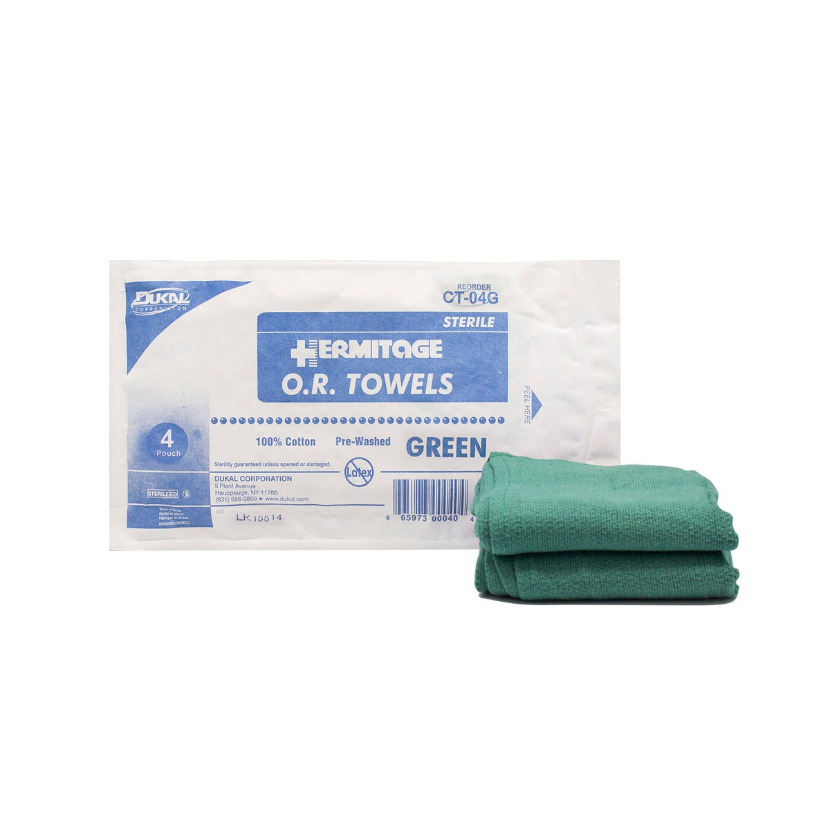 Dukal Operating Room (O.r.) Towels - Sterile Green