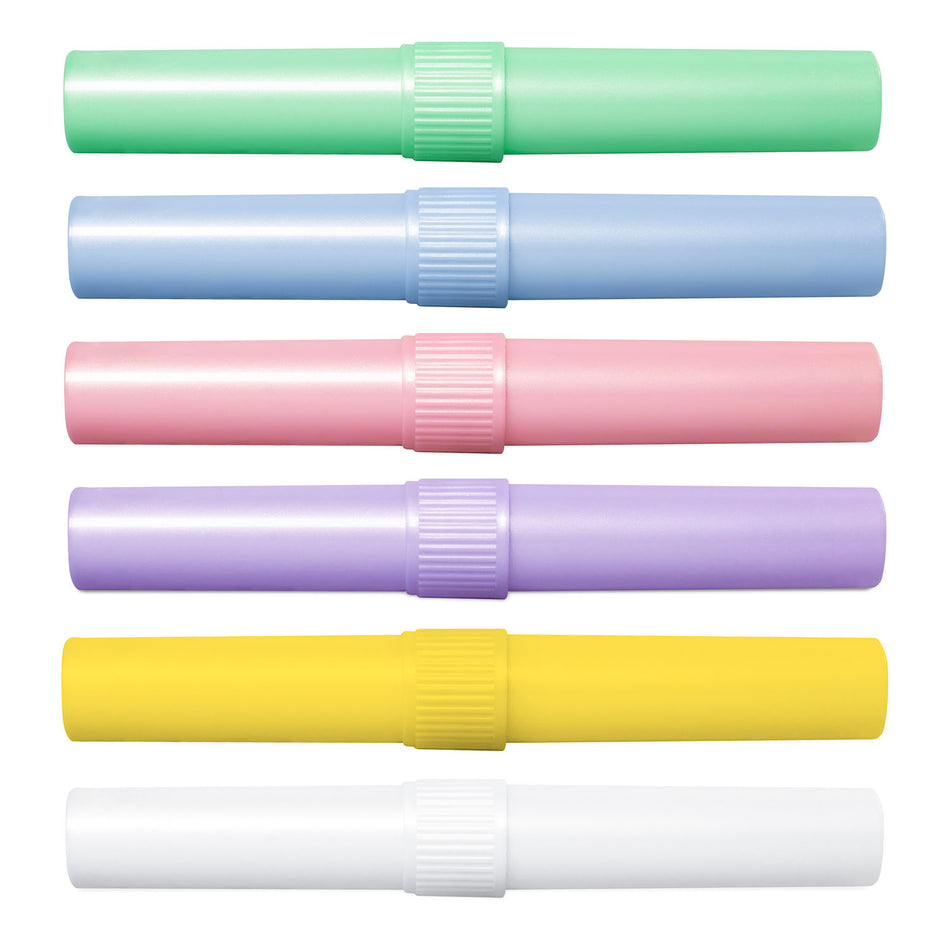 Dukal Travel Containers - Toothbrush Tubes (Large, Assorted Colors)