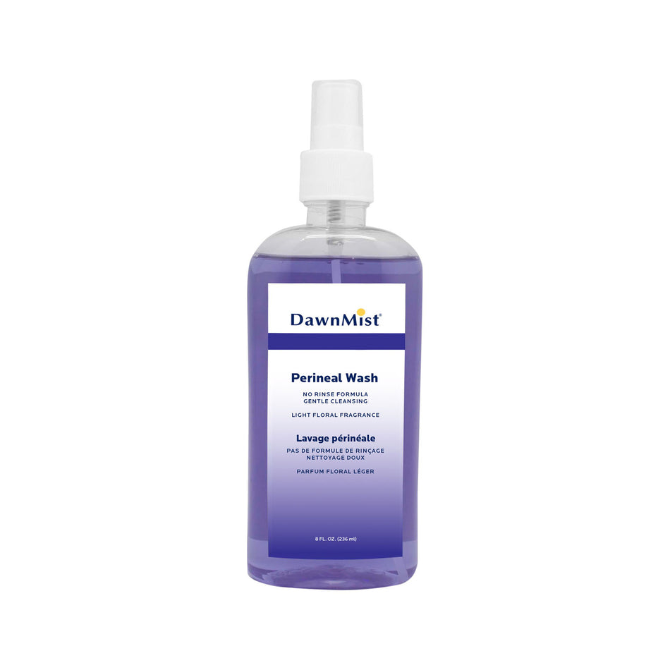 Dukal Dawnmist Perineal Wash - No Rinse Formula - 8 oz Spray Bottle