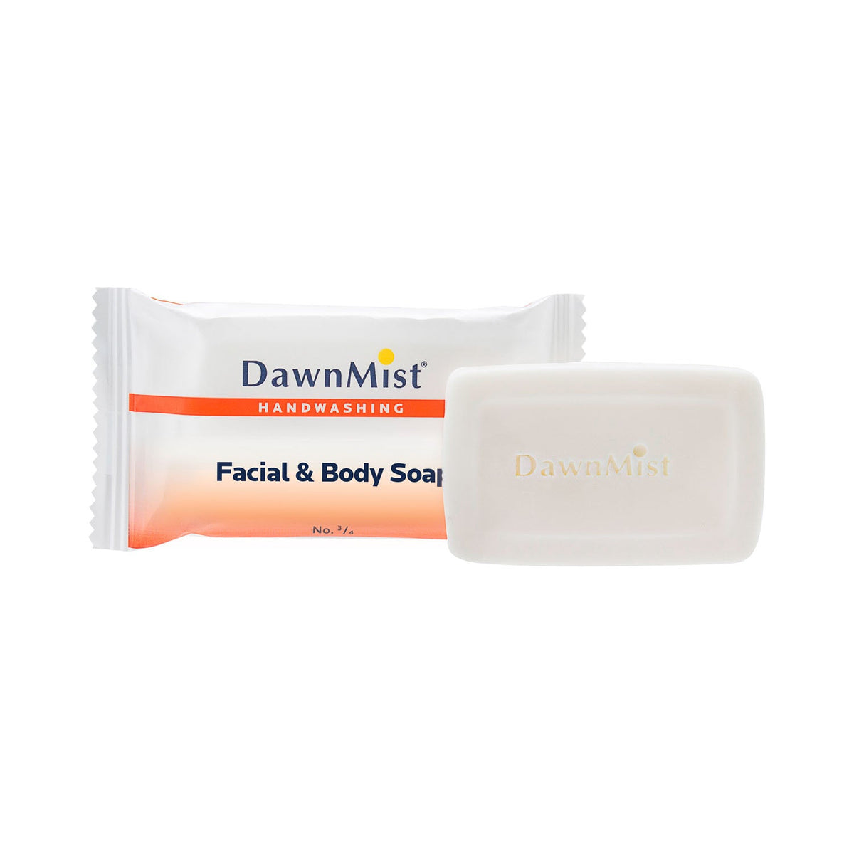 Dukal Dawnmist Soap - Facial and Body Soap - Individually Wrapped - Antibacterial - #3/4