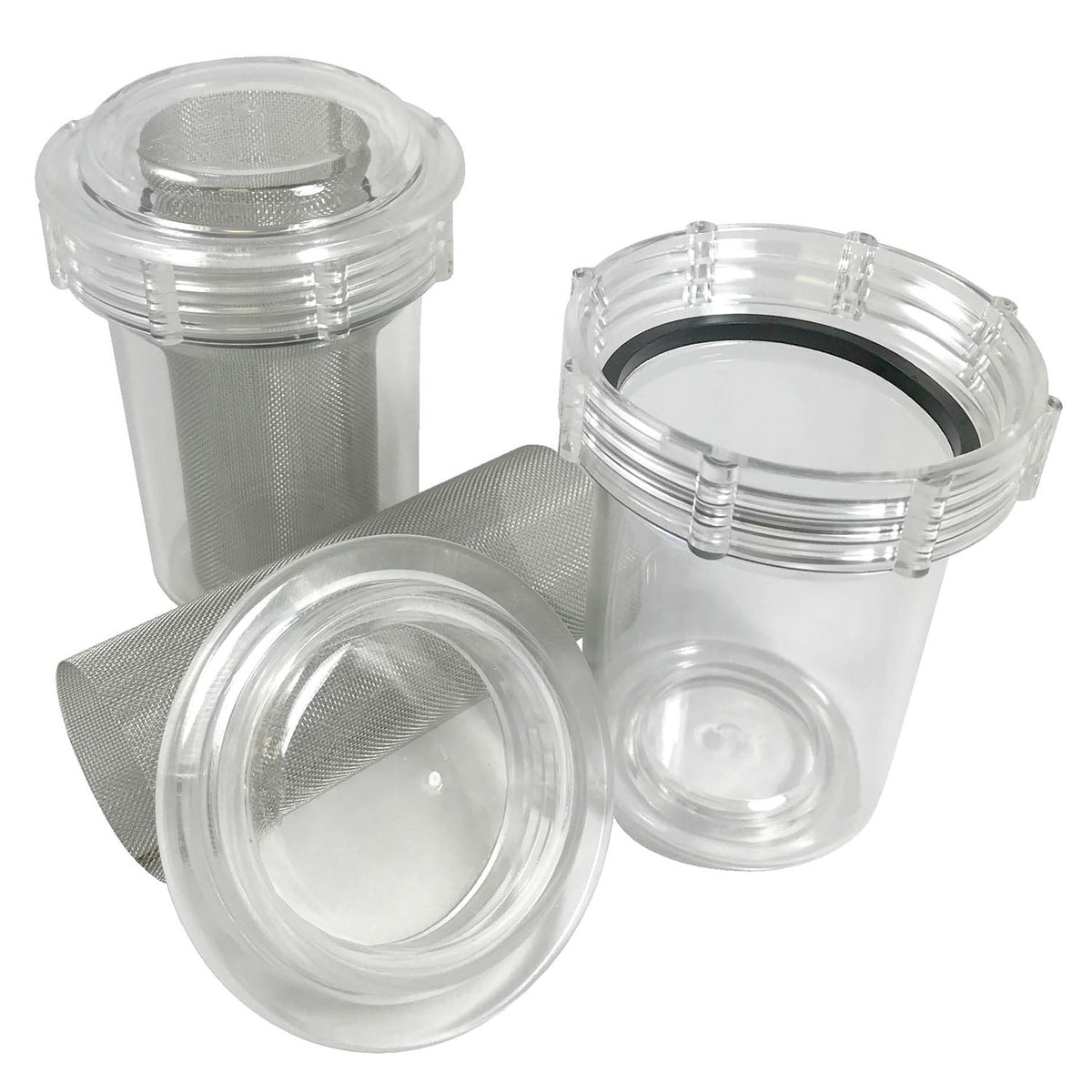 Dukal Unipack Univac Disposable Vacuum Pump Canisters with Mesh Screen