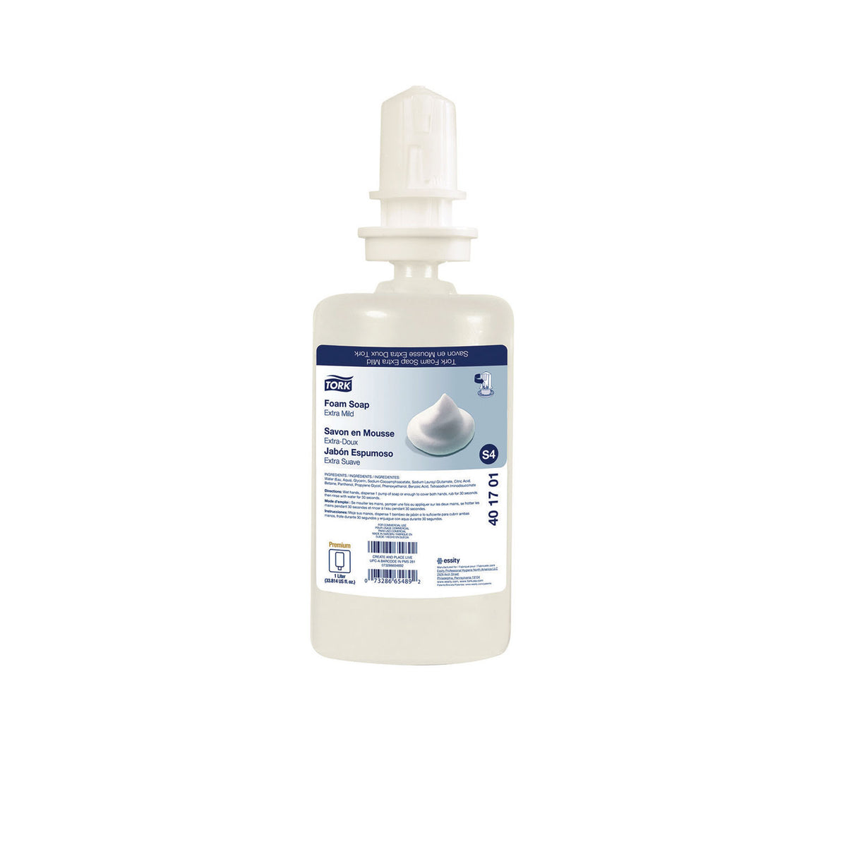 Essity Tork Soaps & Sanitizers - Foam Soaps (Extra Mild, Perfume-Free)