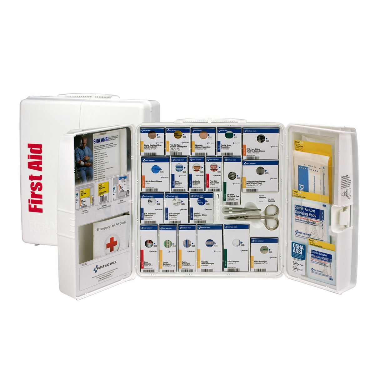 First Aid Only/Acme United Smart Compliance Cabinets - Large Plastic Cabinets Without Meds, ANSI 2021 Class A+