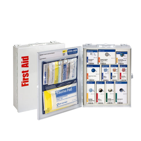 First Aid Only/Acme United Smart Compliance Cabinets - Metal Food Service Cabinet, Medium, W/O Meds, ANSI A
