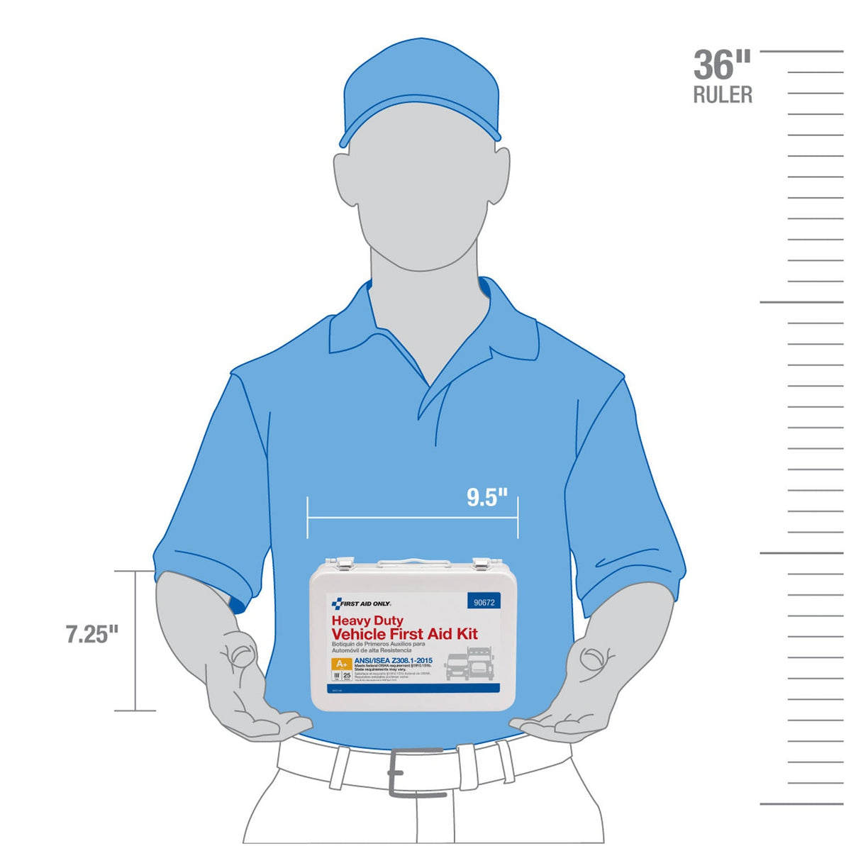 First Aid Only/Acme United ANSI/OSHA Compliant Package - Contractor and Vehicle Kits - Vehicle Kit