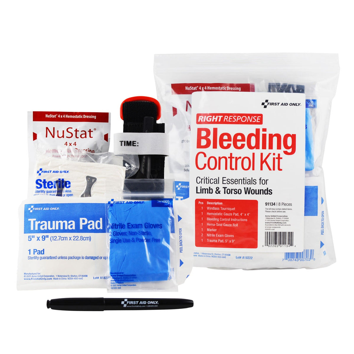 First Aid Only/Acme United Bleeding Control Kits - Necessary Medications