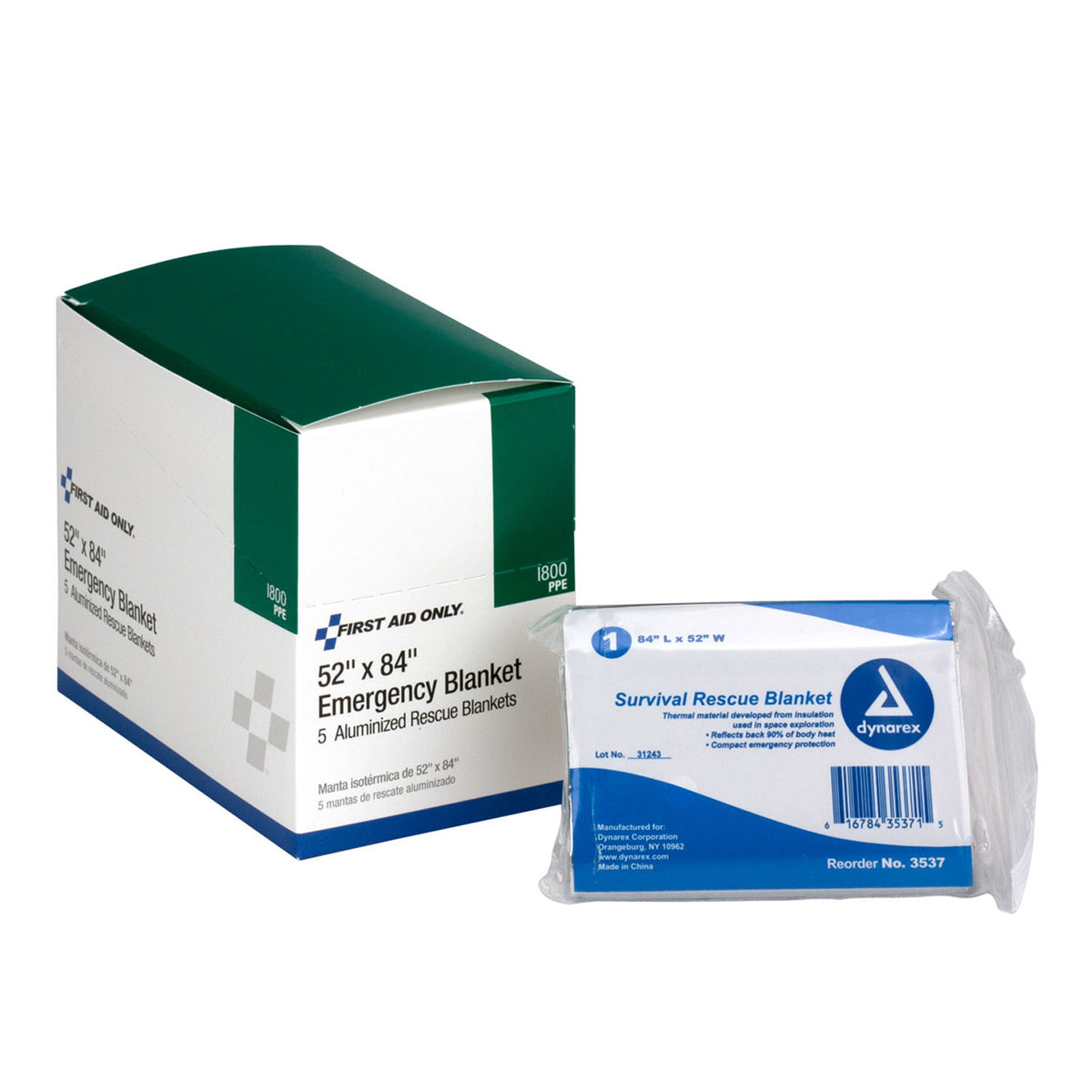 First Aid Only/Acme United Aluminized Rescue Blankets - Box