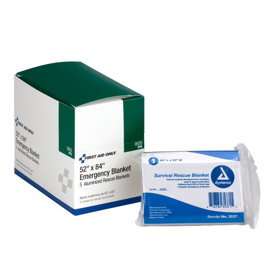 First Aid Only/Acme United Aluminized Rescue Blankets - Box