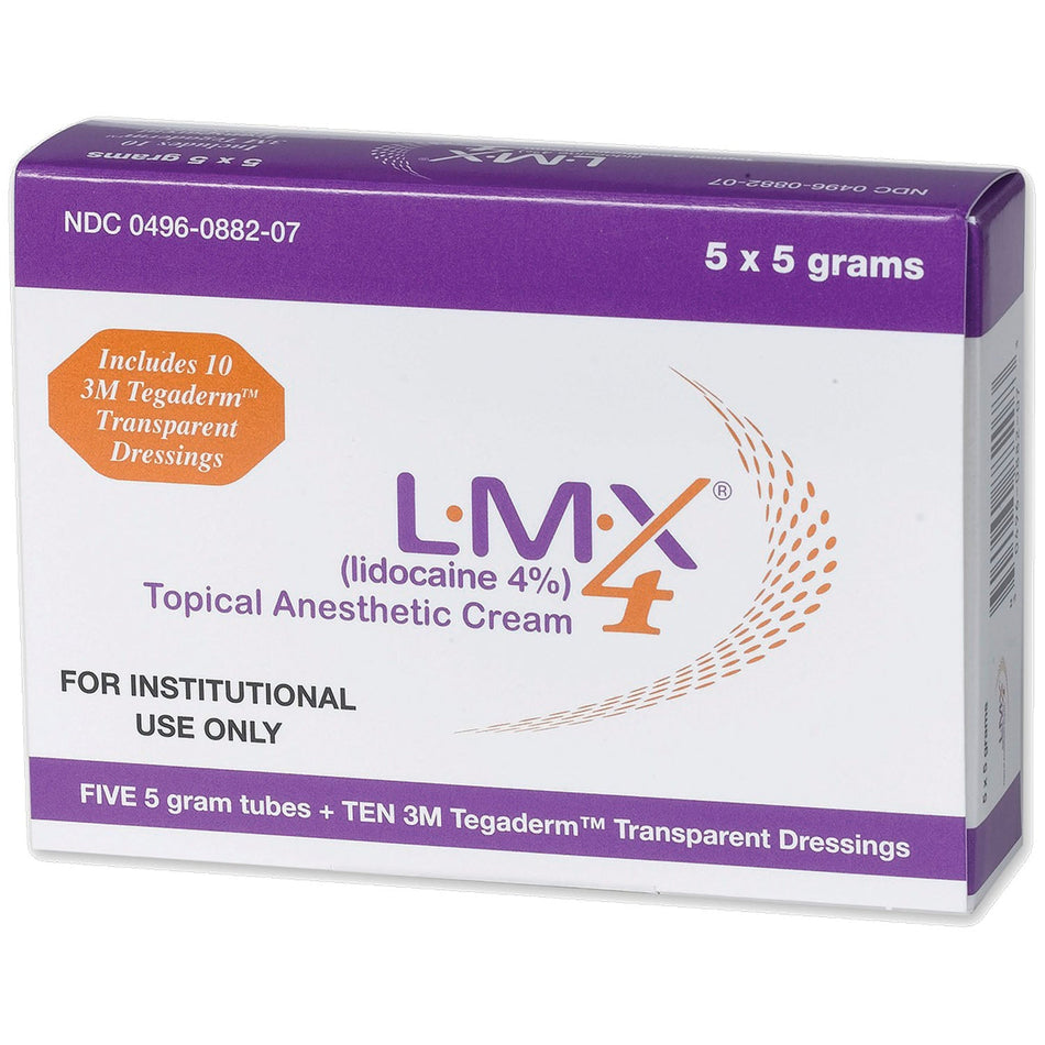 Ferndale LMX4 Topical Anesthetic Cream with Transparent Dressings