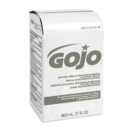 Gojo 800ML Bag-in-Box System - Ultra Mild Antimicrobial Lotion Soap