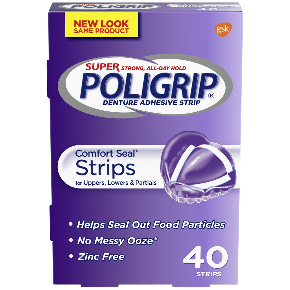 Haleon Poligrip Denture Adhesive - Strips Variant