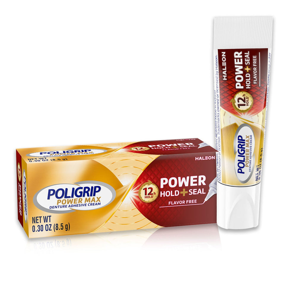 Haleon Poligrip Denture Adhesive - Power Max Cream Variants
