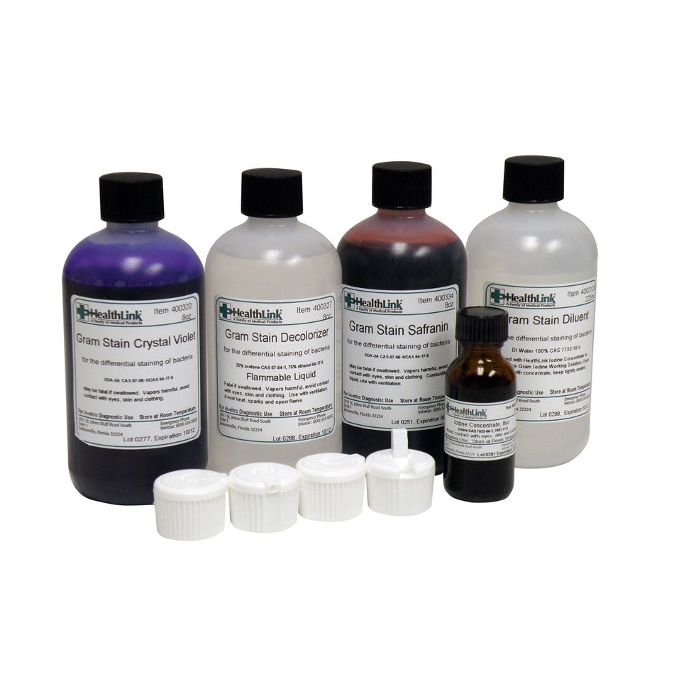EDM3 Stains and Reagents - Gram Stain Set