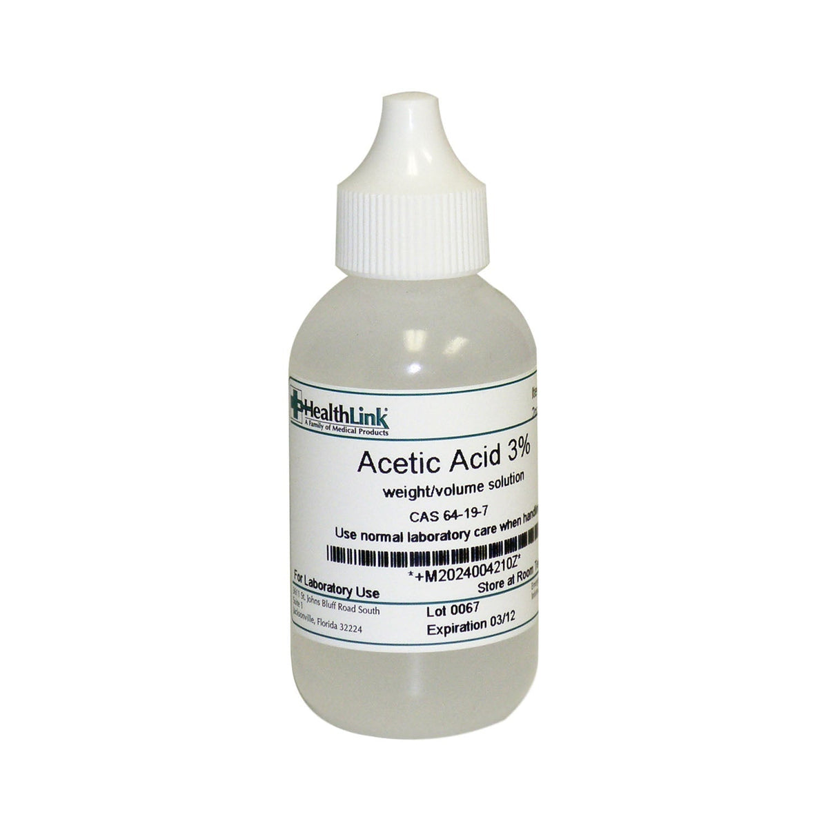 EDM3 Stains and Reagents - Acetic Acid 3% - Dropper Bottle