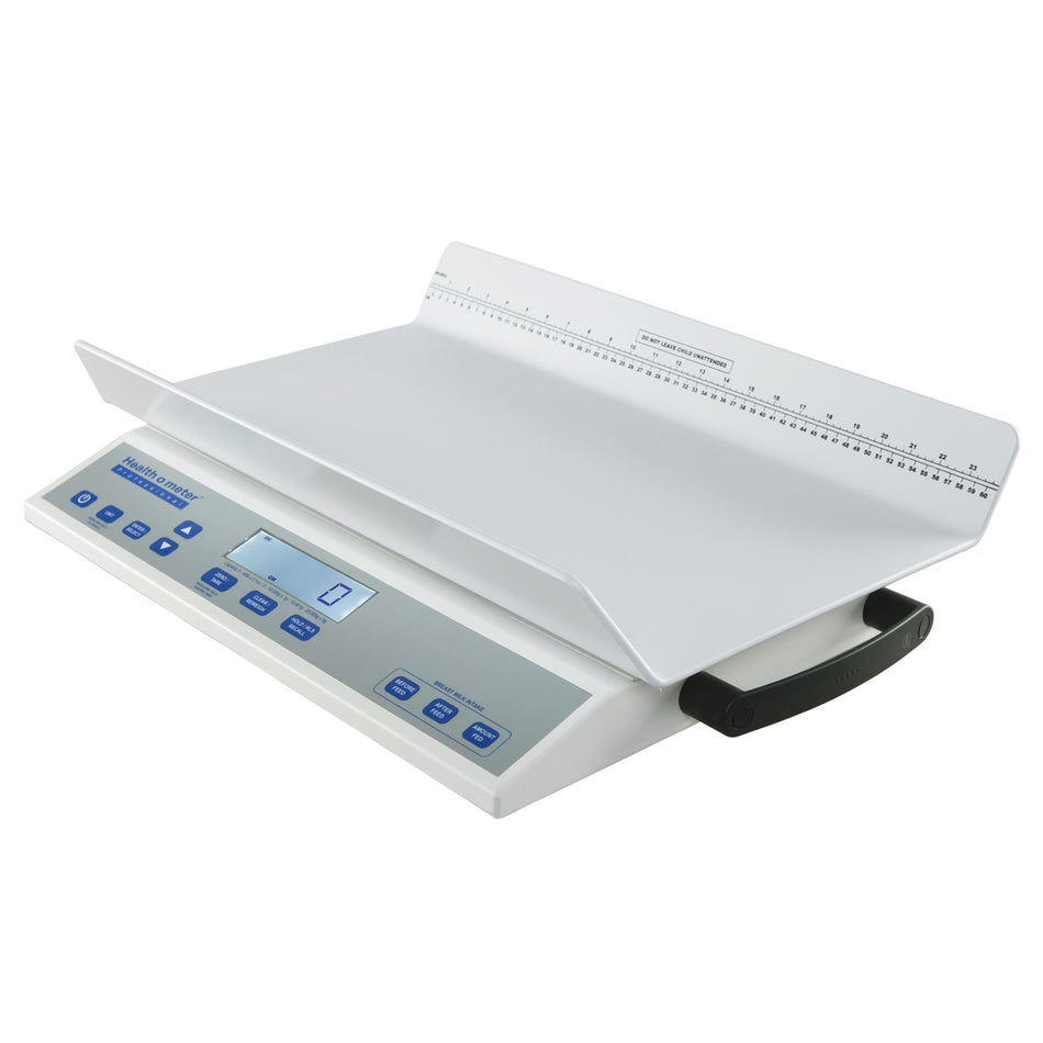 Pelstar/Health O Meter Professional Scale Antimicrobial Digital Neonatal/Pediatric Tray Scale - Pound & Kilogram with Built-In Wireless Technology