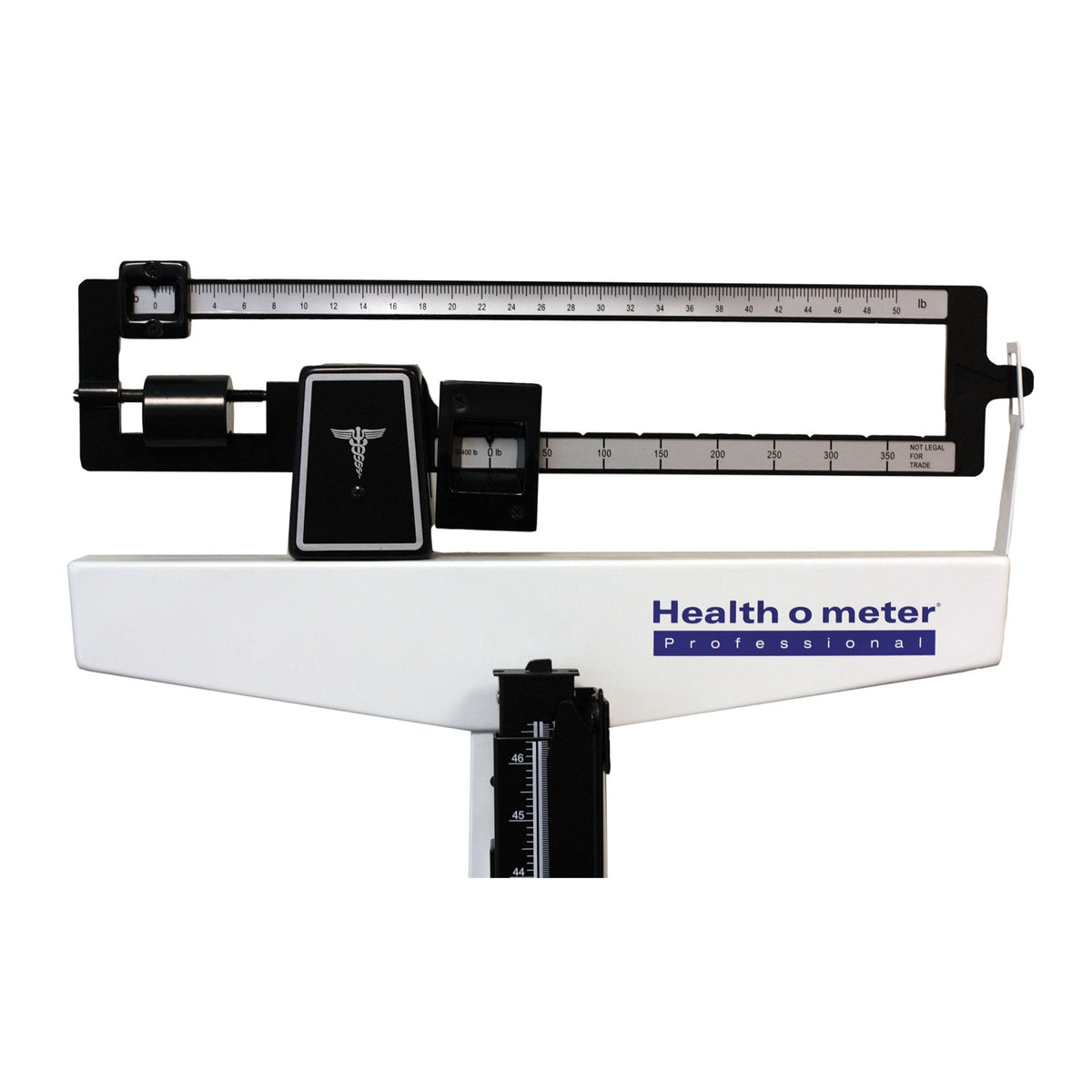 Pelstar/Health O Meter Professional Scale - Physician Balance Beam Scales with Height Rod and Wheels (400 lb Capacity)