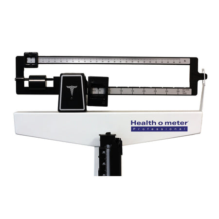Pelstar/Health O Meter Professional Scale - Physician Balance Beam Scales with Height Rod and Wheels (400 lb Capacity)