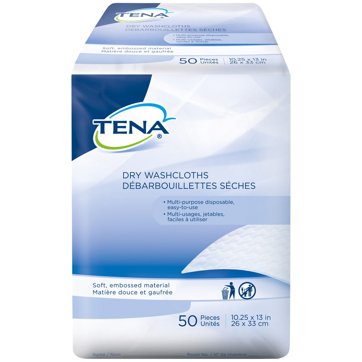 Essity HMS Tena Dry Washcloths