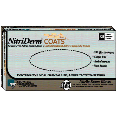 Innovative Nitriderm Coatstm Powder-Free Nitrile Exam Gloves