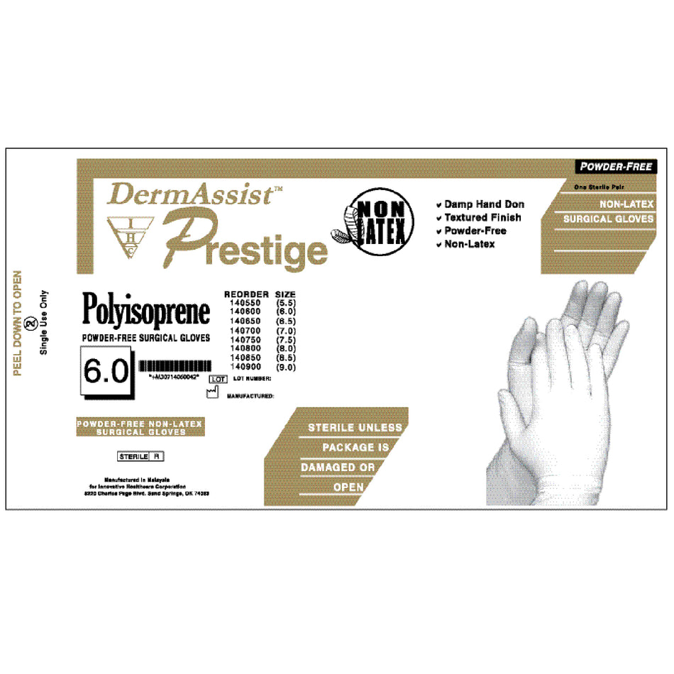 Innovative Prestige DHD Powder-Free Latex Surgical Gloves