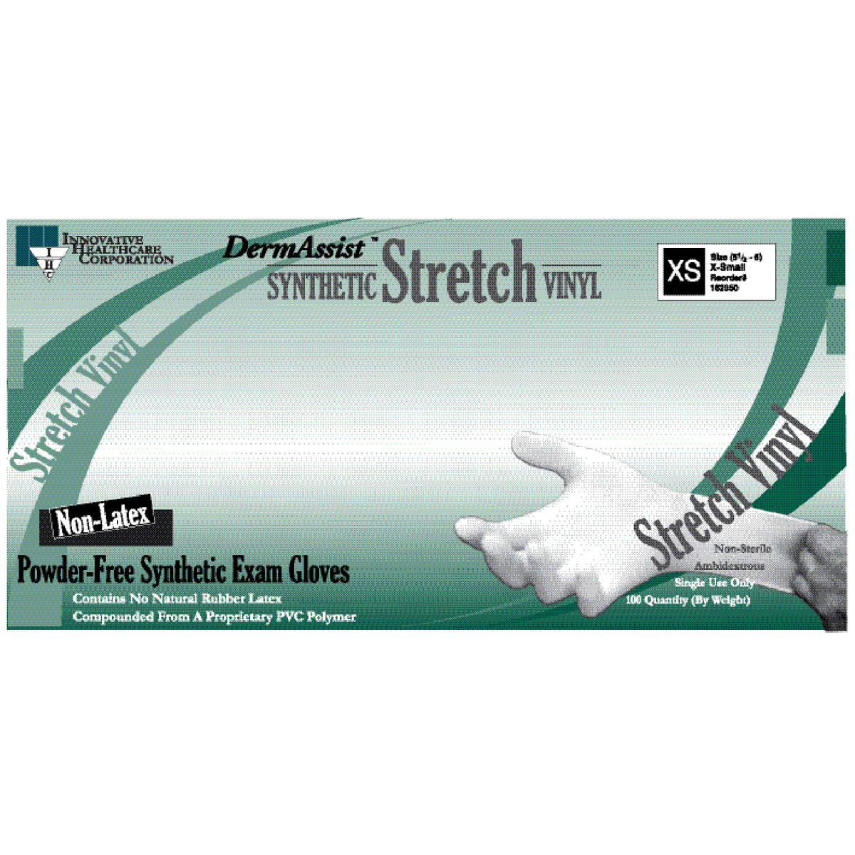 Innovative Dermassist Stretch Vinyl Exam Gloves