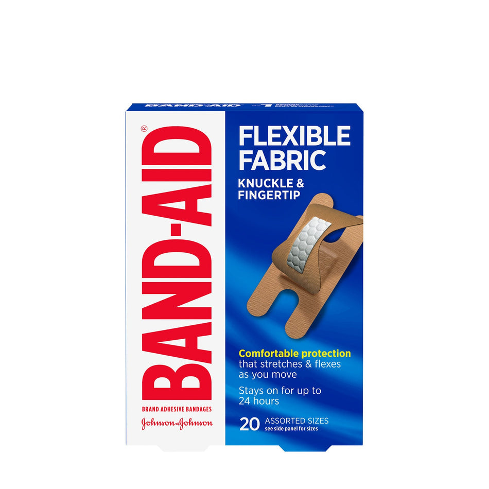 Kenvue Band-Aid Flexible Fabric Adhesive Bandages - Knuckle & Fingertip