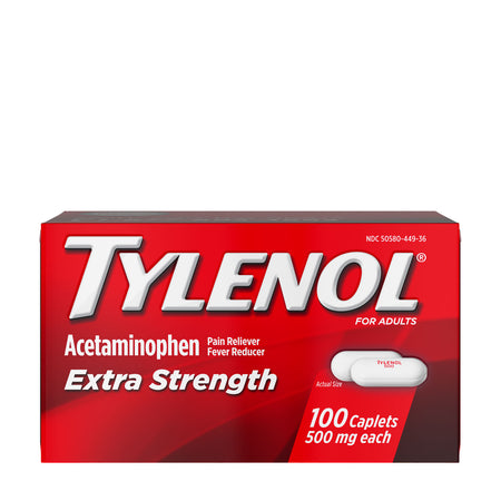 Kenvue Tylenol Extra Strength Caplets - 100CT
