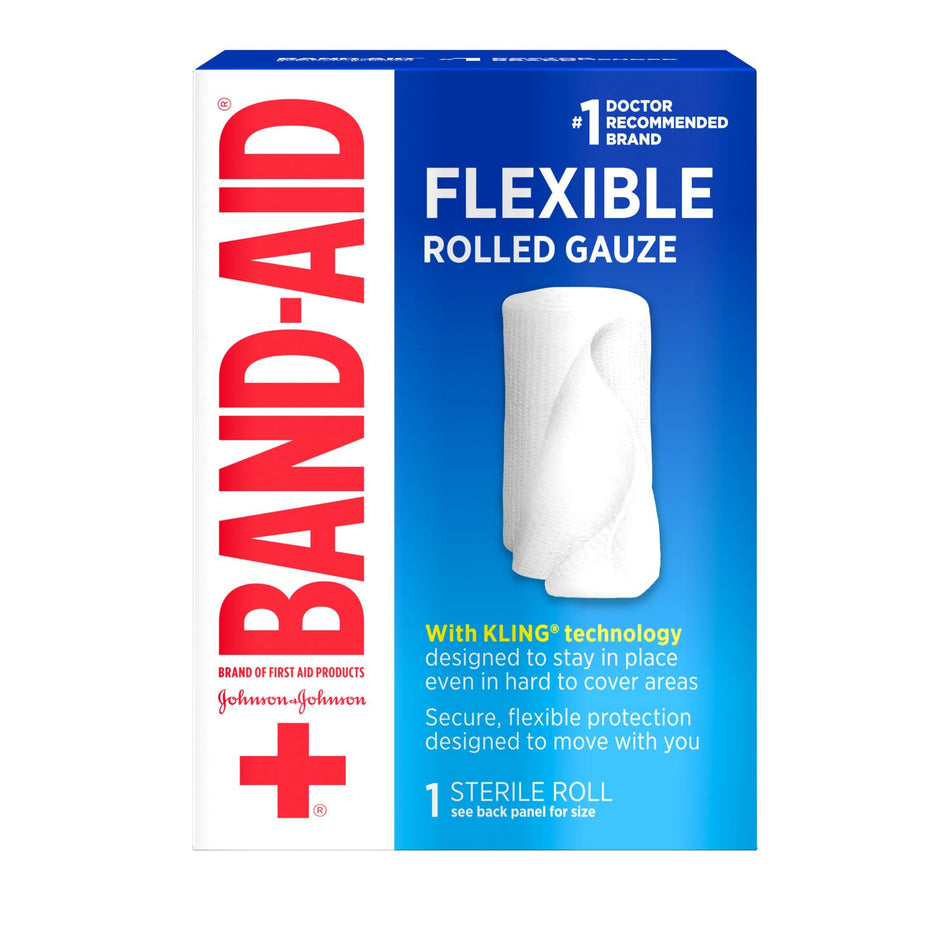 Kenvue Band-Aid First Aid Gauze - Rolled Gauze Conforming 4" x 2.5 yds