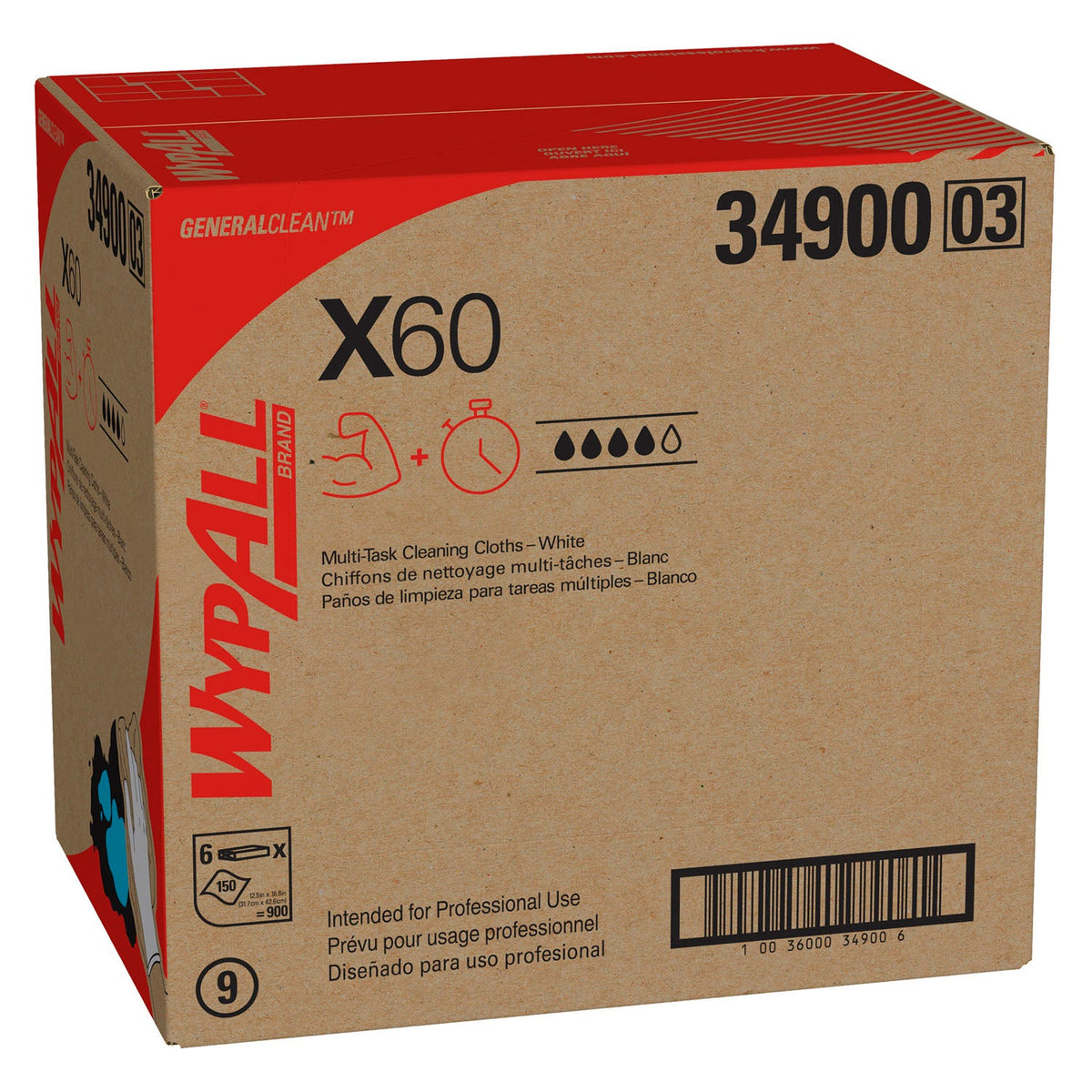 Kimberly-Clark Wypall Cloths - GeneralClean X60
