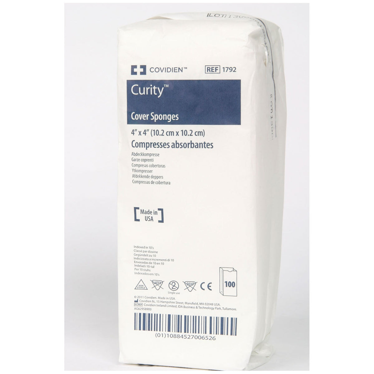 Cardinal Health Curitytm Cover Sponges - Non-Sterile 4" x 4"