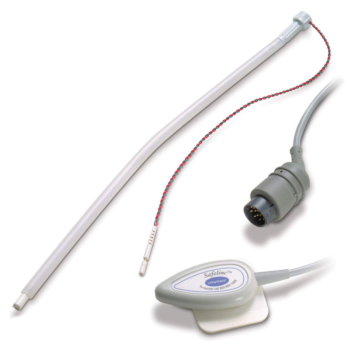 Cardinal Health Safelinctm (Fse) System Fetal Spiral Electrode - Reusable Cables for Corometrics Monitoring - Round Connector