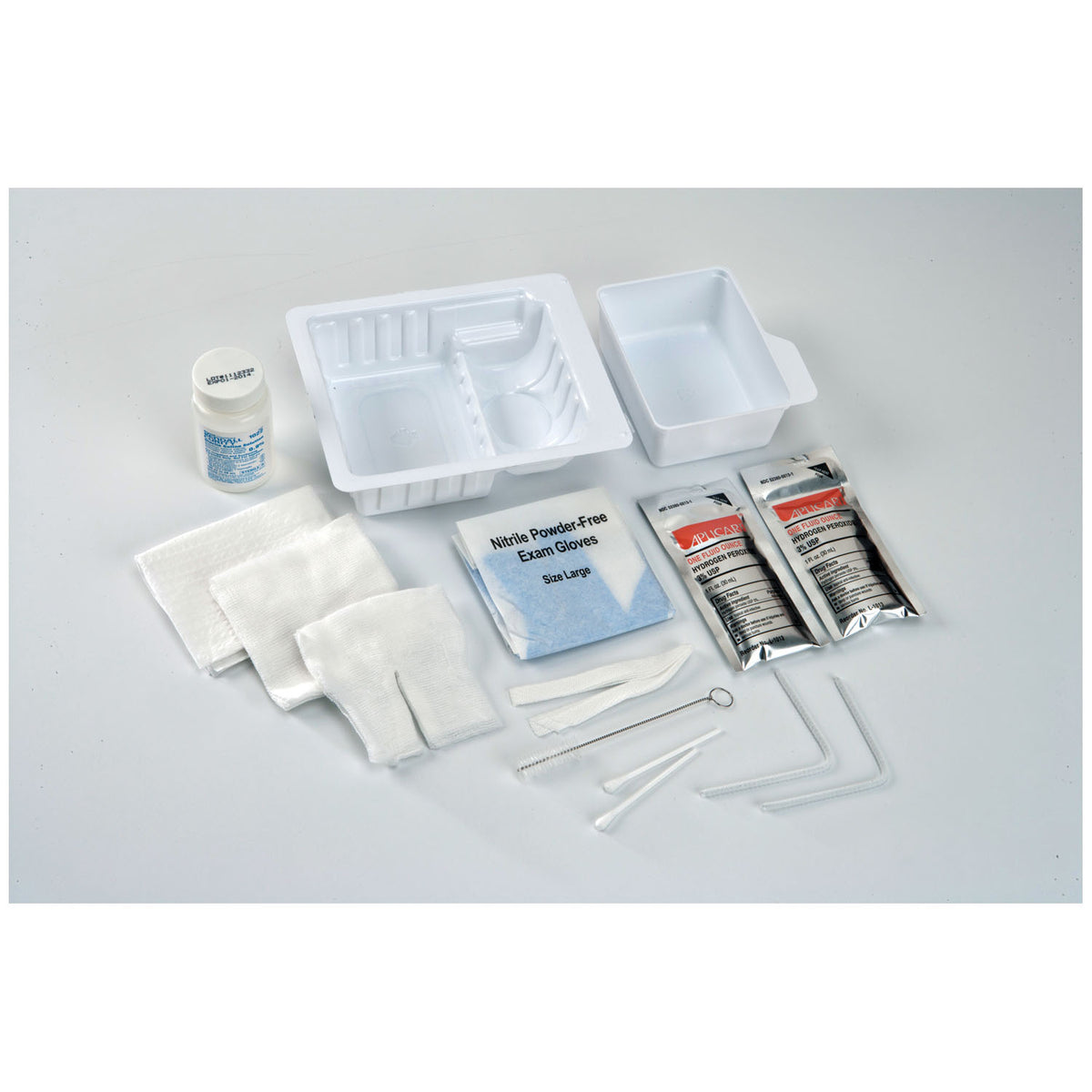Cardinal Health Tracheostomy Care Trays - Standard Trach Tray with Removable Basin