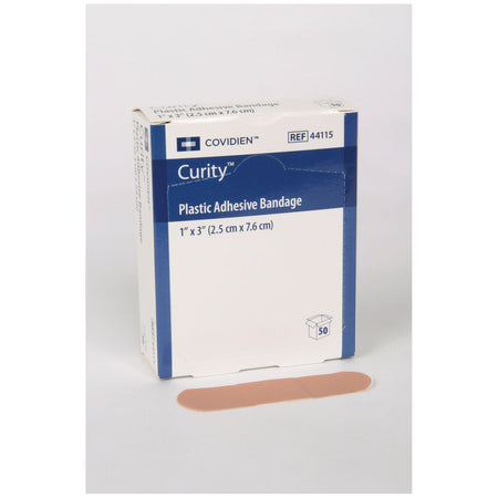 Cardinal Health Curitytm Plastic Adhesive Bandages - Patch 1½"