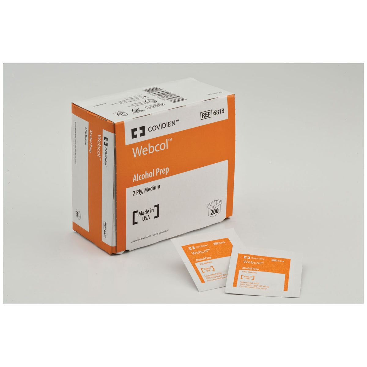 Cardinal Health Webcol Alcohol Prep Pads - Medium, 2-Ply