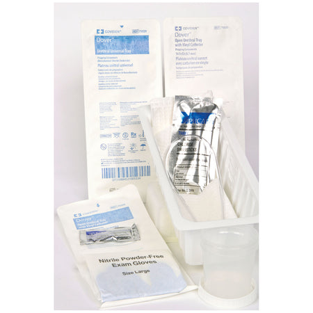 Cardinal Health Kenguard Urethral Catheterization Trays - Red Rubber Latex, PVP Swab Sticks