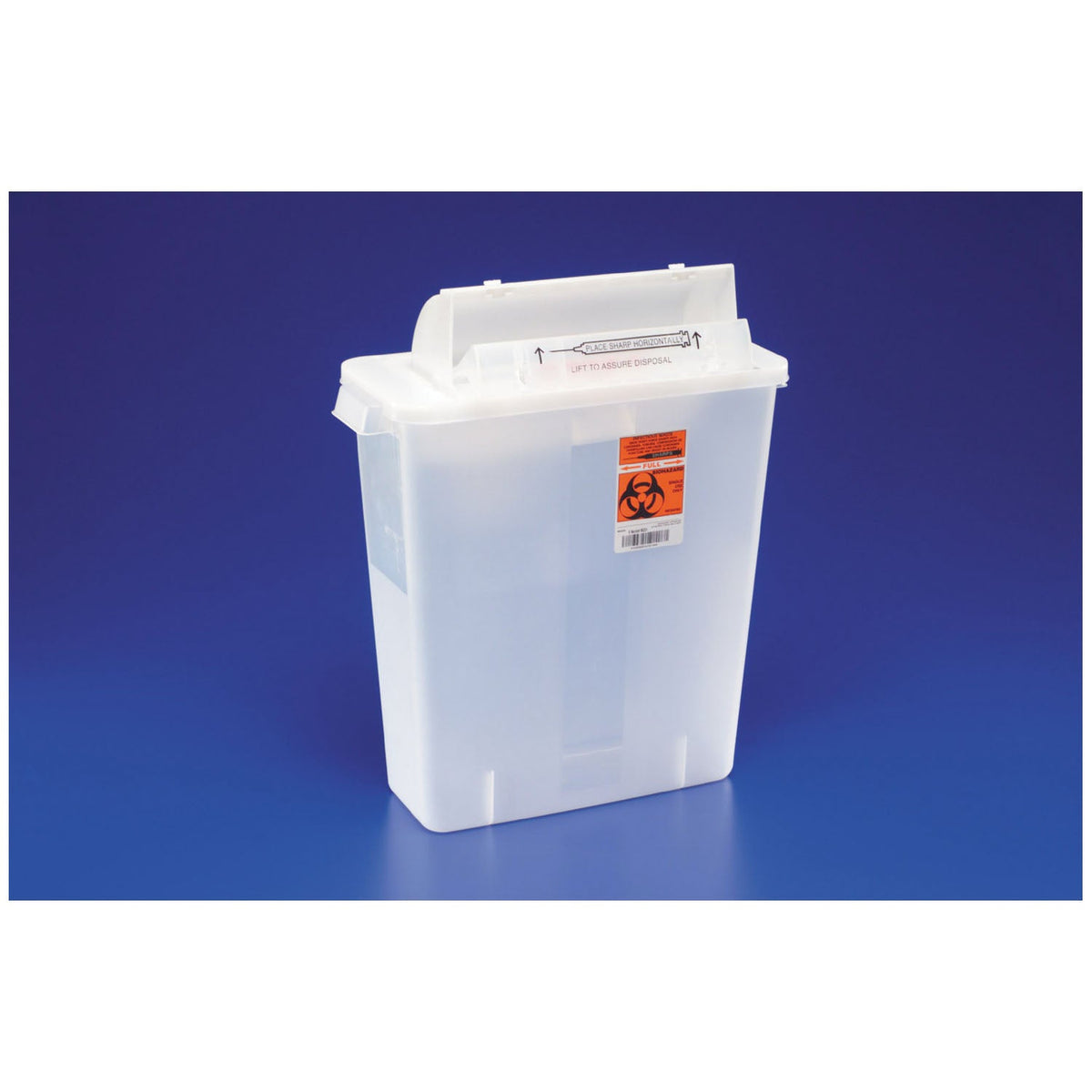 Cardinal Health Sharpstar In-Room System with Sharpstar Lids - 2 Gal, Transparent Red