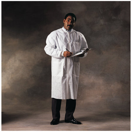 Halyard Basic Plus Lab Coat - White