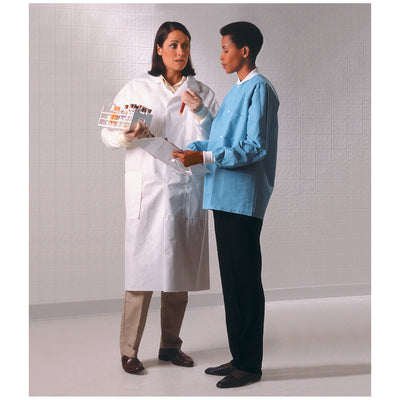 Halyard Basic Lab Coat - White
