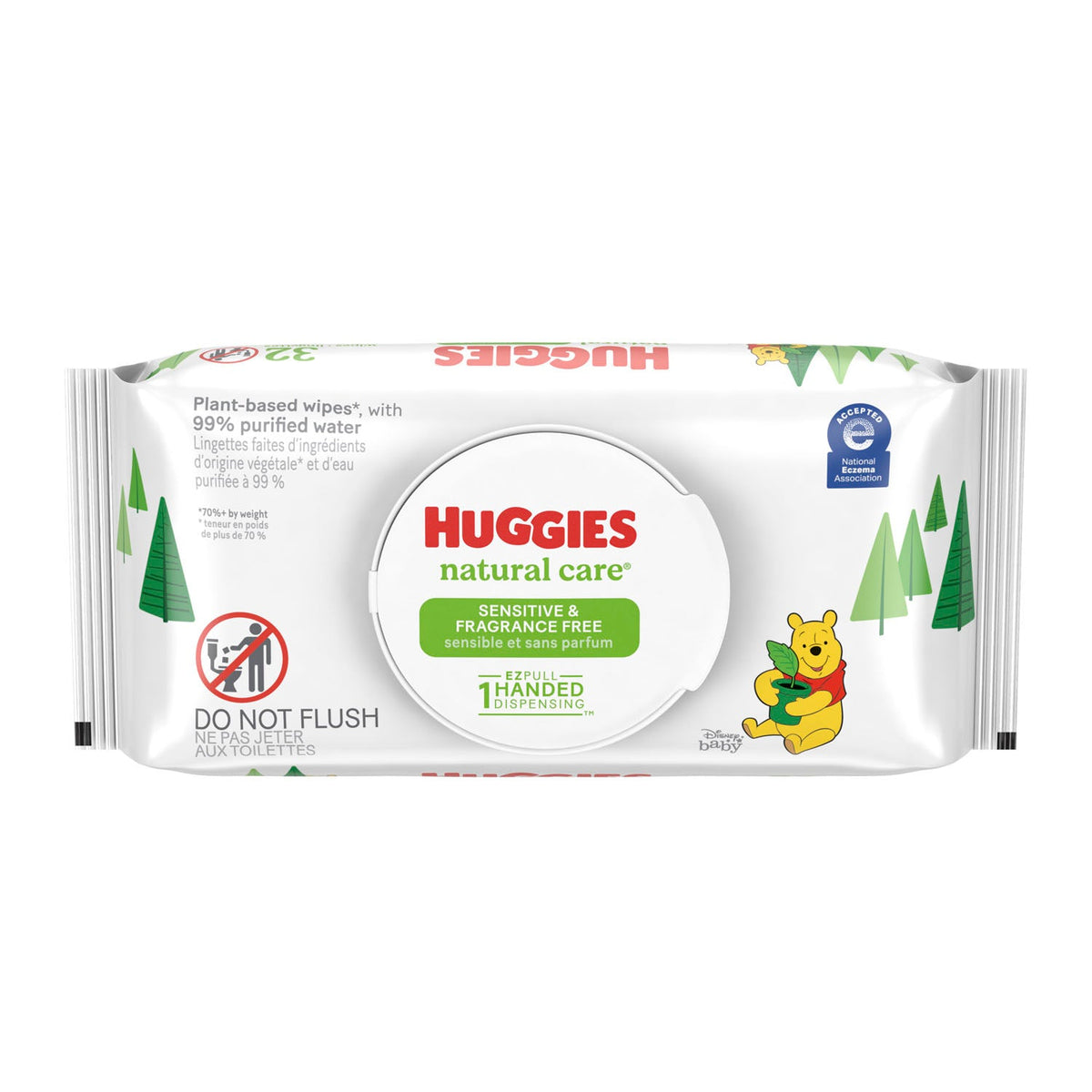 Kimberly-Clark Huggies Natural Care Baby Wipes - Fragrance Free