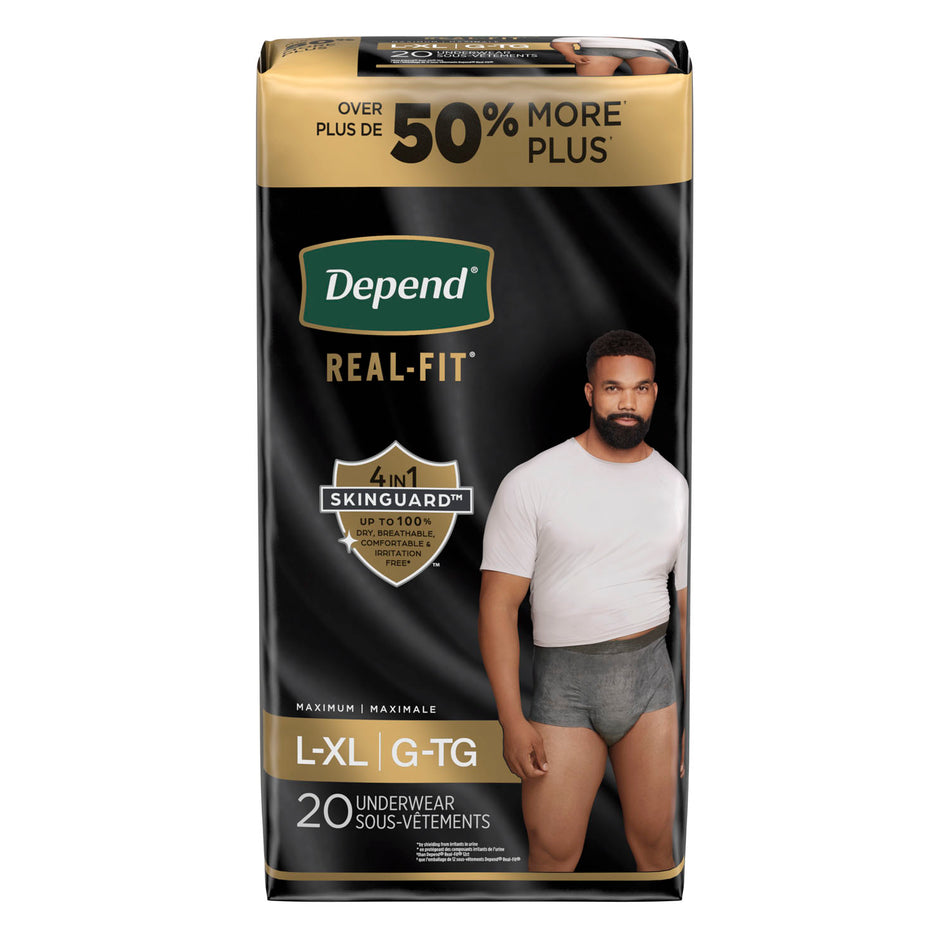 Kimberly-Clark Depend Premium Underwear - Real Fit Briefs