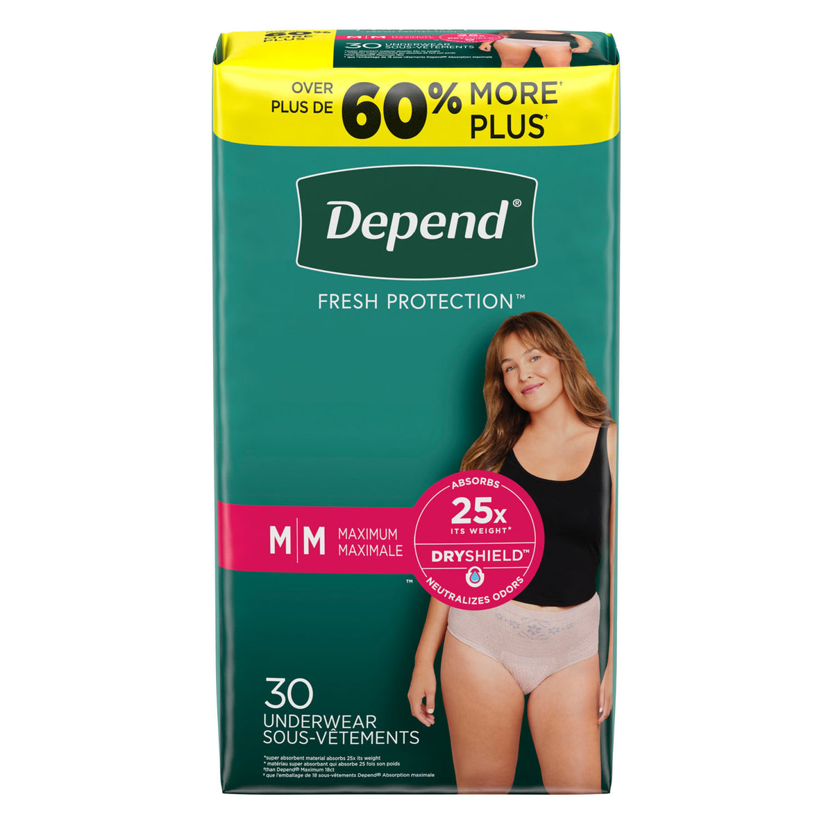 Kimberly-Clark Depend Protective Underwear - Maximum Absorbency for Women - Blush – image 3