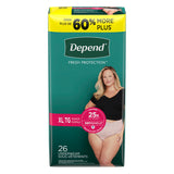 Kimberly-Clark Depend Protective Underwear - Maximum Absorbency for Women - Blush – image 5