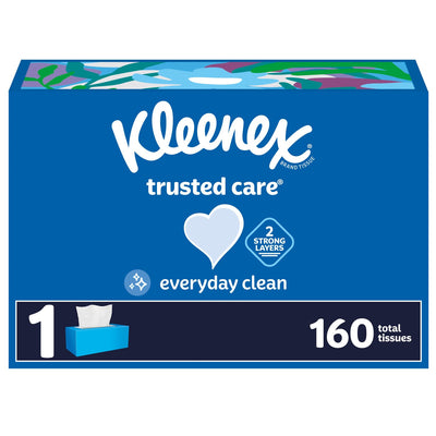 Kimberly-Clark Consumer Facial Tissue - Kleenex® Tissue, 2-Ply, White, Flat Box