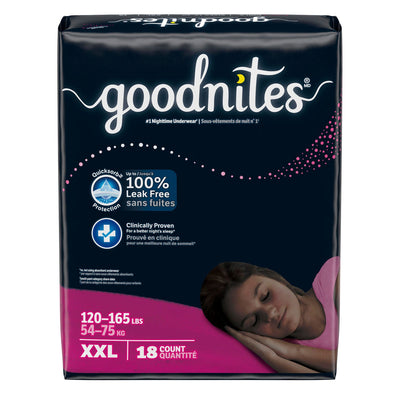 Kimberly-Clark Goodnites Underpants - Girl (XXL)