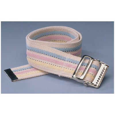 Kinsman Color Coded Gait Belts with Metal Buckle - Rainbow